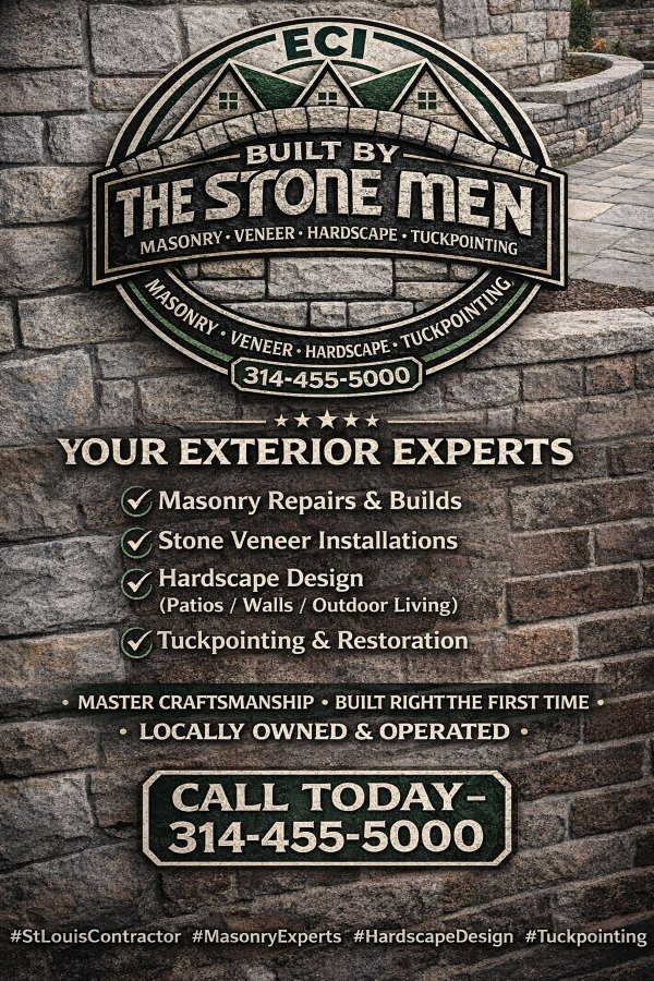 Professional tuckpointing and mortar repair on a brick home